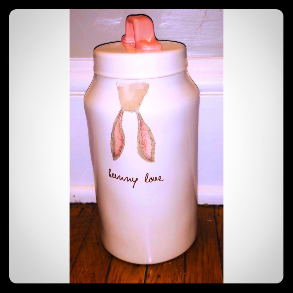 Brand New Rae Dunn Easter Bunny Love Canister